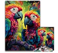 Puzzles 1000 Pieces for Adults Colorful Parrot cardboard Jigsaw Puzzles Family Interactive Game, Craft Gift with Colorful Artwork 26X38CM/10.23x14.96inch