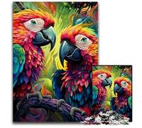 Puzzles 1000 Pieces for Adults Colorful Parrot Impossible Jigsaw Puzzles for Adults DIY Home Decor Gift, Brain Teaser Game 50x75CM/19.68x29.52inch
