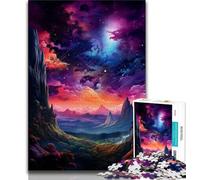 Puzzles 1000 Pieces for Adults Colorful Planet in The Space 1000 Pieces for Adults,Brain Intelligence Challenge Addictive Toys for Home Decoration (size 75x50cm)