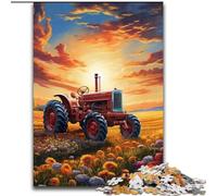 Puzzles 1000 Pieces for Adults Colorful Tractor Jigsaw Puzzles size 26x38cm Intricate Design for Teenagers, DIY Decor, And Brain-Boosting Fun