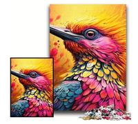 Puzzles 1000 Pieces for Adults Colorful Woodpecker Jigsaw Puzzles for Adults Size 50x75cm Brain Teaser, Adult Game, Family Interactive Activity