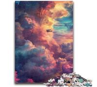 Puzzles 1000 Pieces for Adults Coloured Clouds Stress Reliever Difficult Challenge Unique Home Decor And Gifts 26x38cm
