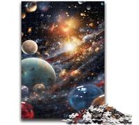 Puzzles 1000 Pieces for Adults Colourful Universe Adult Puzzles,learning Educational for Is Ideal As A Gift for The Whole Family (26x38cm)