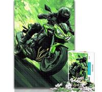 Puzzles 1000 Pieces for Adults Cool Motorcycle Puzzles for Teenagers,Fun Games Every Piece Is Unique - Challenging Family Fun Game 50x75cm