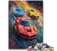 Puzzles 1000 Pieces for Adults Cool Sports Car Educational Family Game with Fully Interlocking Randomly Shaped Pieces 50x75cm