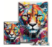 Puzzles 1000 Pieces for Adults Corgi Graffiti Jigsaw Puzzles for Adults Size 50x75cm Brain Teaser, Adult Game, Family Interactive Activity