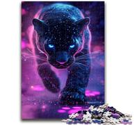 Puzzles 1000 Pieces for Adults Cosmic Black Panther for And 14 Years And over Interesting Stress Reduction Gifts for Friends And Family 50x75cm
