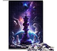 Puzzles 1000 Pieces for Adults Cosmic Chess Made of Wood, Making It A Great Gift for Family Fun 50x75cm for Home Decor, Brain Training
