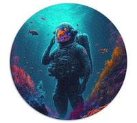 Puzzles 1000 Pieces for Adults Cosmic Tides Round Puzzles for 1000 Piece Family Game Night, Home Decor & Brain Training Gift 1000pcs (67.5x67.5cm)