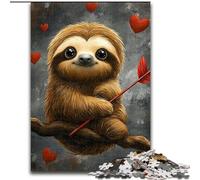 Puzzles 1000 Pieces for Adults Cute Baby Sloth, Toys Educational Games Stress Relieving Unique Home Decor And Gifts 26x38cm