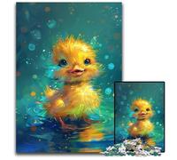 Puzzles 1000 Pieces for Adults Cute Little Yellow Duck Wooden Jigsaw Puzzles for Adults Interactive Family Game, Brain Challenge, Educational Toy 50x75CM/19.68x29.52inch