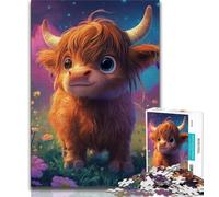 Puzzles 1000 Pieces for Adults Cute Yak Baby Adult Jigsaw,Challenging Game Gifts for Is Ideal As A Gift for The Whole Family (size 38x26cm)