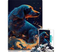 Puzzles 1000 Pieces for Adults Dachshund Dog 1000 Pieces for Teenagers,is Ideal As Gifts for The Whole Family for Age 14 (size 38x26cm)