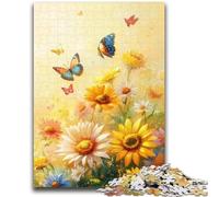 Puzzles 1000 Pieces for Adults Daisies And Butterflies Puzzles for Teenagers,Relax Games Is Ideal As A Gift for The Whole Family (75x50cm)