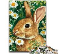 Puzzles 1000 Pieces for Adults Daisy Bunny Teenager Jigsaw,Brain Intelligence Challenge Addictive Toys for Home Decoration (75x50cm)