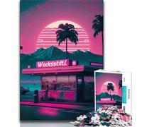 Puzzles 1000 Pieces for Adults Dinner Sunset Adult Jigsaw,Challenging Game Gifts for Is Ideal As A Gift for The Whole Family (size 75x50cm)