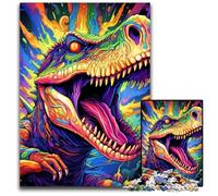 Puzzles 1000 Pieces for Adults Dinosaur Art cardboard Jigsaw Puzzles Family Interactive Game, Craft Gift with Colorful Artwork 26X38CM/10.23x14.96inch