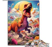 Puzzles 1000 Pieces for Adults Dinosaur Art Puzzles for Adults size 26x38cm Perfect for Family Fun on Christmas, Thanksgiving, Birthdays & Easter