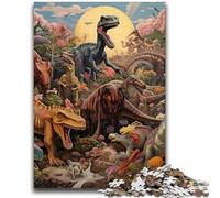 Puzzles 1000 Pieces for Adults Dinosaur World Adult Puzzles,learning Educational for Is Ideal As A Gift for The Whole Family (26x38cm)