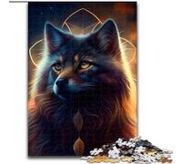 Puzzles 1000 Pieces for Adults Dream Catcher Cat Impossible Jigsaw Puzzles for Adults size 26x38cm Brain Teaser Game, Interactive Family Game, Suitable for Ages 14+