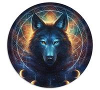 Puzzles 1000 Pieces for Adults Dream Catcher Wolf Cardboard Jigsaw Puzzles for Adults for Teenager & Families, Perfect DIY Decor & Brain-Teasing Challenge (Size 67.5x67.5cm)