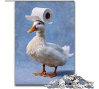 Puzzles 1000 Pieces for Adults Duck And Toilet Paper, Elephant Toy Intellectual Game Birthday Present, Gifts, Wall Art for Ages 14+ (Size 50x75cm)