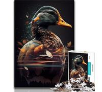 Puzzles 1000 Pieces for Adults Duck Exposure Art 1000 Pieces for Teenagers,is Ideal As Gifts for The Whole Family for Age 14 (size 38x26cm)