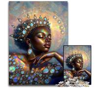 Puzzles 1000 Pieces for Adults Ethiopian Queen Opal Jigsaw Puzzles for Adults Perfect for Family Fun Party Games Birthday Party Favors 1000 PCS(75x50cm)