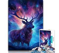 Puzzles 1000 Pieces for Adults Fantasy Animal Deer 1000 Pieces for Teenagers,Quiz Game Wall Decoration Unique Birthday And Xmas Gifts 38x26cm