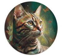 Puzzles 1000 Pieces for Adults Fantasy Cat Puzzles for Adults Family Interactive Game, Craft Gift with Colorful Artwork 67.5x67.5cm