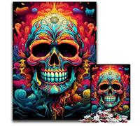 Puzzles 1000 Pieces for Adults Fantasy Colorful Skull Puzzles for Adults for Teenagers, Couples, And Friends for Birthdays, Christmas 1000 PCS(75x50cm)