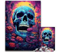 Puzzles 1000 Pieces for Adults Fantasy Colorful Skull Puzzles for Adults for Teenagers, Couples, And Friends for Birthdays, Christmas 1000 PCS(38x26cm)
