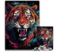 Puzzles 1000 Pieces for Adults Fantasy Colorful Tiger Difficult Puzzles for Adults for Teenager & Families, Perfect DIY Decor & BrainTeasing Challenge 1000 PCS(38x26cm)
