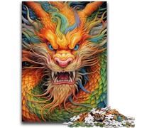 Puzzles 1000 Pieces for Adults Fantasy Flying Dragon Stress Reliever Difficult Challenge Unique Home Decor And Gifts 26x38cm