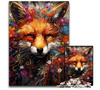 Puzzles 1000 Pieces for Adults Fantasy Fox Impossible Jigsaw Puzzles for Adults DIY Home Decor Gift, Brain Teaser Game 50x75CM/19.68x29.52inch