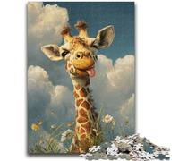 Puzzles 1000 Pieces for Adults Fantasy Giraffe Teenager Jigsaw,Brain Intelligence Challenge Addictive Toys for Home Decoration (75x50cm)