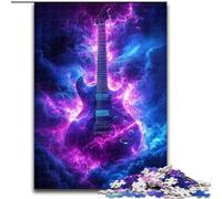 Puzzles 1000 Pieces for Adults Fantasy Guitar 1000 Piece Jigsaw Puzzle Family Interaction & Fun Gift, Vibrant Abstract Design (Size 50x75cm)