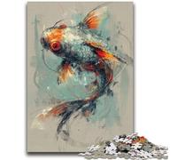 Puzzles 1000 Pieces for Adults Fantasy Koi Stress Reliever Difficult Challenge Unique Home Decor And Gifts 26x38cm