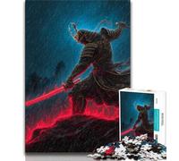 Puzzles 1000 Pieces for Adults Fantasy Ninja Warrior Teenager Jigsaw,Brain Intelligence Challenge Addictive Toys for Home Decoration 26x38cm