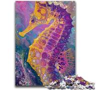 Puzzles 1000 Pieces for Adults Fantasy Seahorse 1000 Pieces for Adults,Learning Educational Toys Family Games Unique Birthday And Gifts (38x26cm)