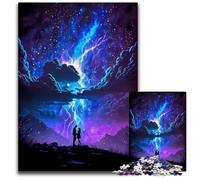 Puzzles 1000 Pieces for Adults Fantasy Thunder Landscape Jigsaw Puzzles Brain Challenge Game for Teenagers Family Interaction 1000 PCS(38x26cm)