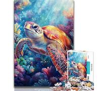 Puzzles 1000 Pieces for Adults Fantasy Turtle Teenager Puzzles,Game Toys Every Piece Is Unique - Challenging Family Fun Game (size 38x26cm)