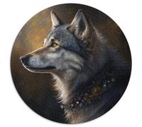 Puzzles 1000 Pieces for Adults Fantasy Wolf Puzzles for Adults Family Interactive Game, Craft Gift with Colorful Artwork 67.5x67.5cm