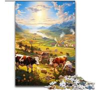 Puzzles 1000 Pieces for Adults Farm Animal Puzzle Made of Wood,Perfect for Family Fun, Party Games, Birthday Party Favors 1000pcs(50x75cm)