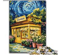 Puzzles 1000 Pieces for Adults Flower WGLSPT Under The Night Sky Impossible Jigsaw Puzzles for Adults Interactive Family Game, DIY Home Decor, Challenging Brain Teaser Gift (Size 50x75cm)