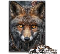 Puzzles 1000 Pieces for Adults Forest Fox Family Game Stress Reliever Difficult Challenge Suitable for Couples 50x75cm