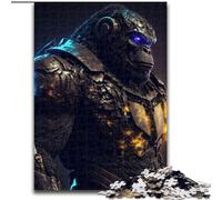 Puzzles 1000 Pieces for Adults Future Gorilla Jigsaw Made of Wood,Colorful Home Decor & Interactive Family Game, 1000pcs(50x75cm)