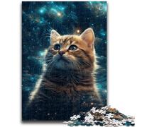Puzzles 1000 Pieces for Adults Galaxies Cats Adult Puzzles,learning Educational for Is Ideal As A Gift for The Whole Family (26x38cm)