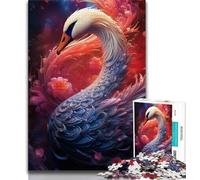 Puzzles 1000 Pieces for Adults Galaxies Swans 1000 Pieces for Adults,Brain Intelligence Challenge Addictive Toys for Home Decoration (size 38x26cm)