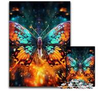 Puzzles 1000 Pieces for Adults Galaxy Butterfly Wooden Puzzles Brain-Challenging DIY Decorative Game, Family Interactive Toy 50x75CM/19.68x29.52inch